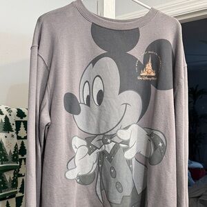 Disney Charcoal Mickey Mouse Pullover